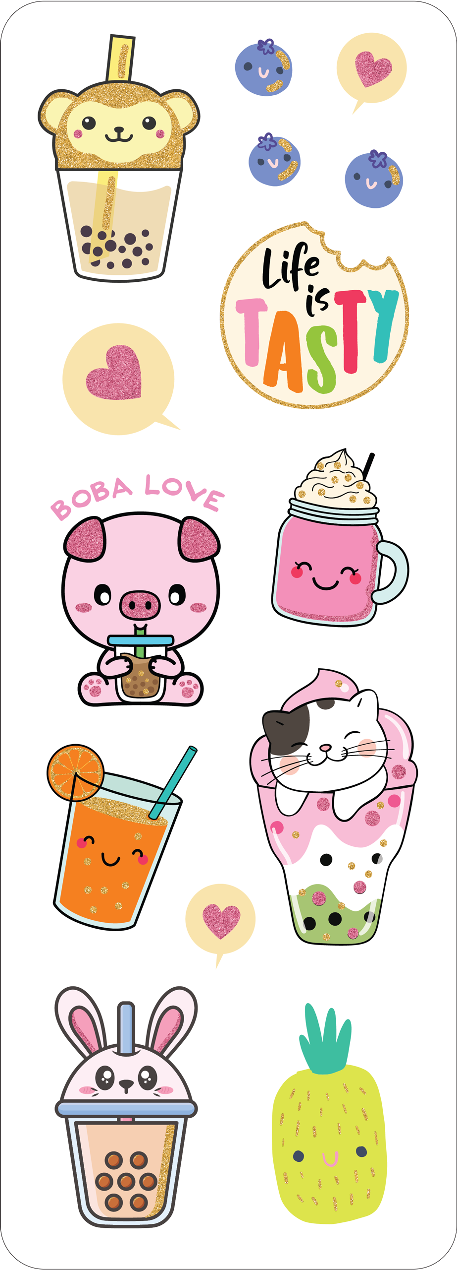 Stickers - Bubble Tea Sticker Set