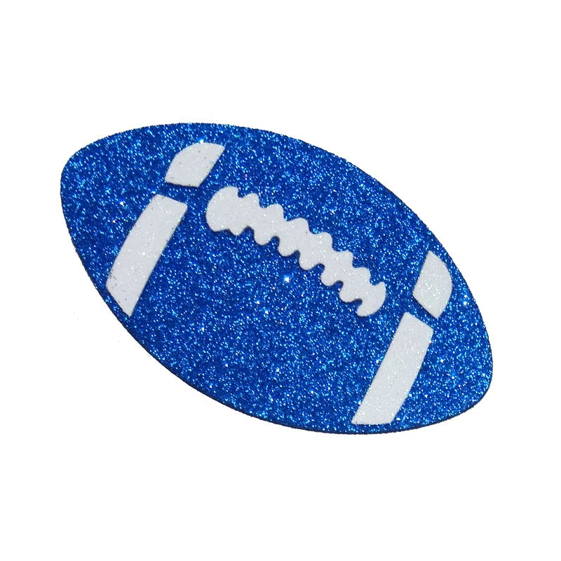 Embellishment - Glitter Foam Football 3.5" x 5" Flat