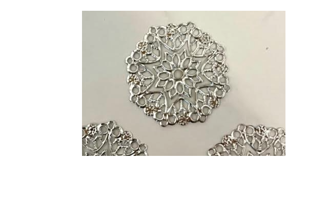 Bling - 1" Floral Design Coin 10pk