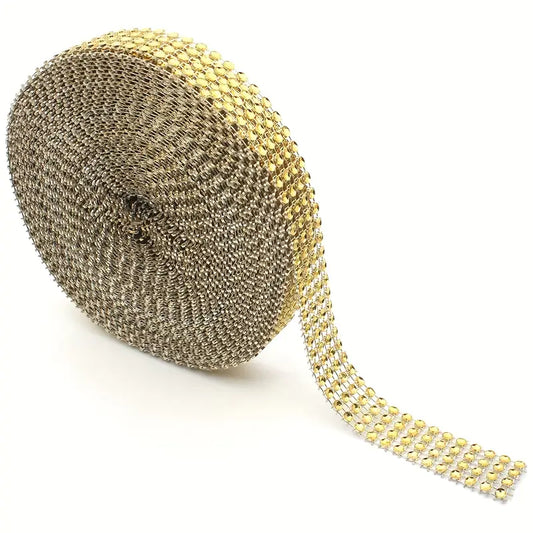 Bling - Rhinestone Mesh Roll 1/2" x 5yd